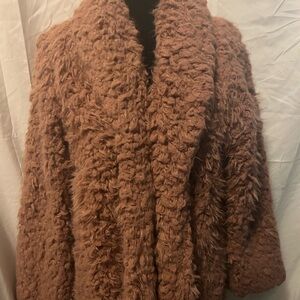 wild fable Women's Teddy Faux-Fur Jacket - Pink